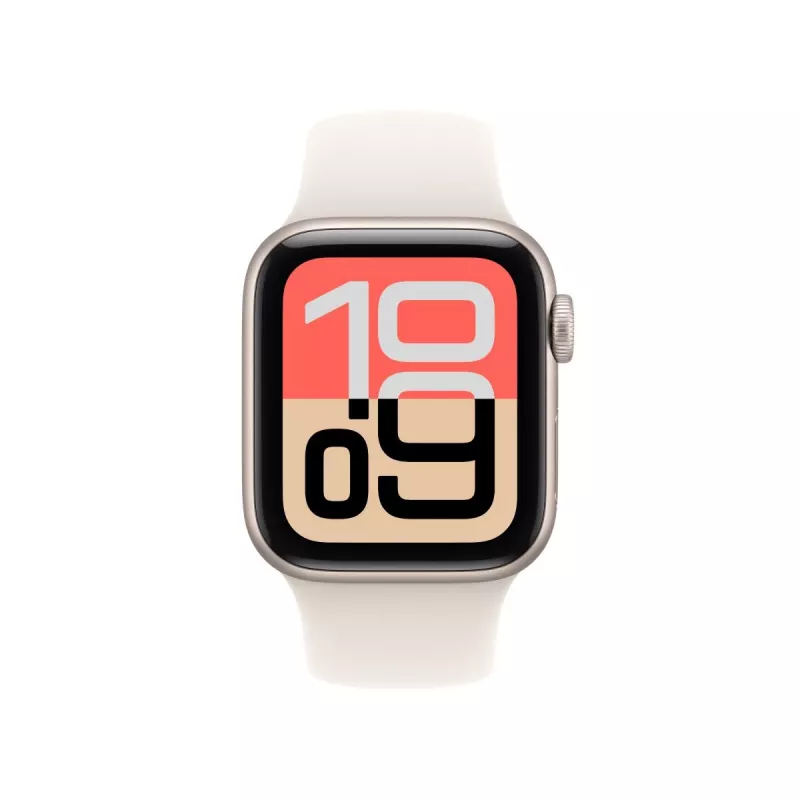 APPLE Watch SE 3 GPS 40mm Starlight Aluminium Case mit Sportband M/L - Starlight