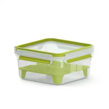 EMSA CLIP & GO XL Lunchbox 1,3 L Grün, Transparent 1 Stk.