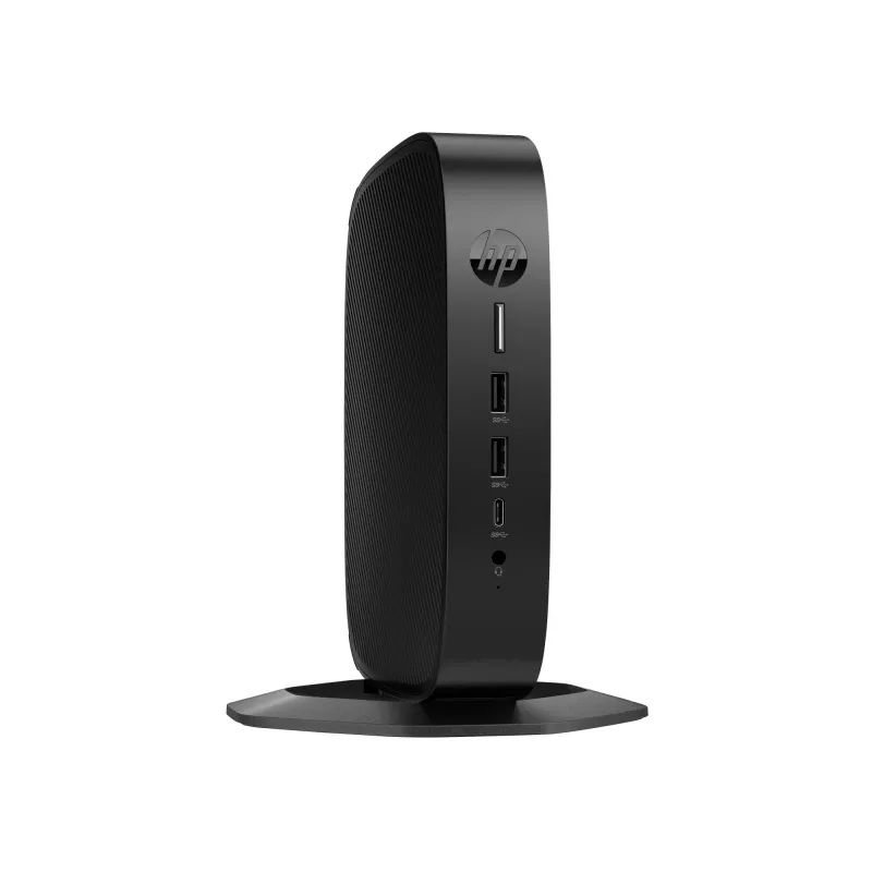 HP Elite t655 Thin Client SFF Bundle, AMD Ryzen Embedded R2314, 8 GB RAM, 32 GB eMMC, Radeon Graphics, Wi-Fi 6, Bluetooth 5.2, IGEL OS, deutsche Tastatur
