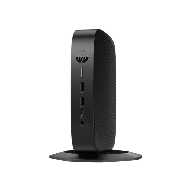 HP Elite t655 Thin Client SFF Bundle, AMD Ryzen Embedded R2314, 8 GB RAM, 32 GB eMMC, Radeon Graphics, Wi-Fi 6, Bluetooth 5.2, IGEL OS, deutsche Tastatur