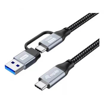 Equip 128433 USB-Kabel USB 3.2 Gen 2x2 3 m USB A/USB C USB C Schwarz