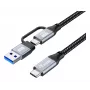 Equip 128433 USB-Kabel USB 3.2 Gen 2x2 3 m USB A/USB C USB C Schwarz