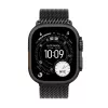 Smartwatch Apple Watch Ultra 3 GPS + Cellular 49mm Black Titanium Gehäuse mit Black Titanium Milanese Loop Medium