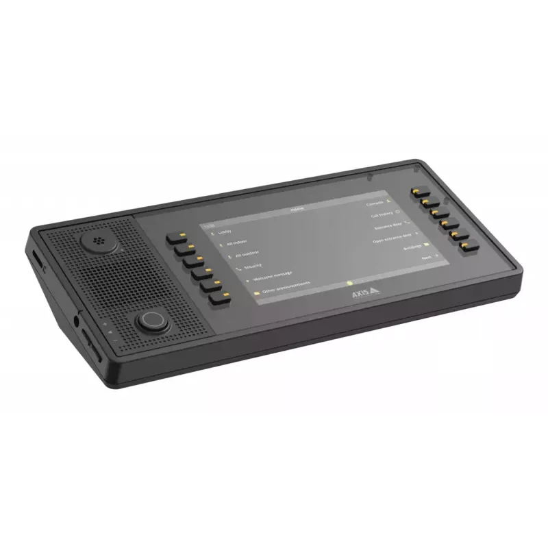 AXIS C6110 Netzwerk-Paging-Konsole, 7-Zoll-1024x600-Display, SIP, Schwarz