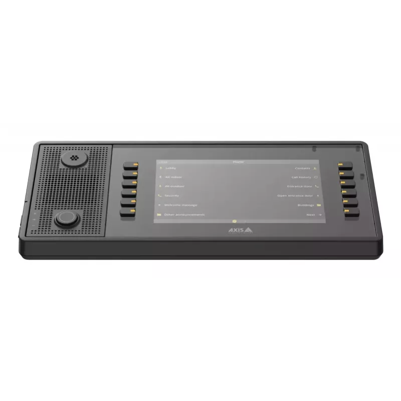 AXIS C6110 Netzwerk-Paging-Konsole, 7-Zoll-1024x600-Display, SIP, Schwarz