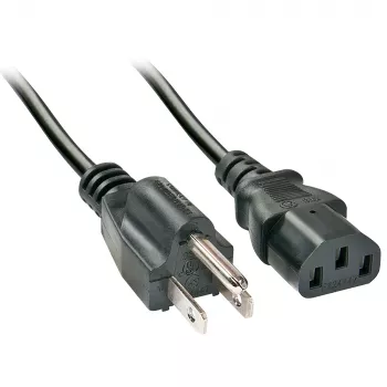 Lindy 2m US 3 Pin auf C13 Netzkabel, 2 m, C13-Kupplung