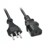 Lindy 30417 Stromkabel Schwarz 2 m C13 Kupplung