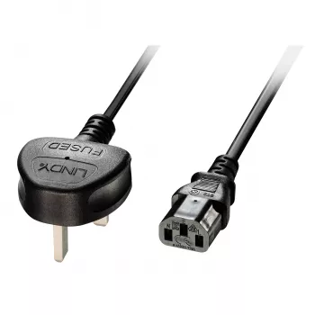 Lindy 2m UK auf IEC C13 Netzkabel