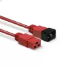 Lindy 1m IEC C19 auf C20 Verlängerungskabel, Rot