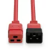 Lindy 1m IEC C19 auf C20 Verlängerungskabel, Rot