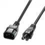 Lindy 1m C5 auf C14 Netzkabel, bleifrei