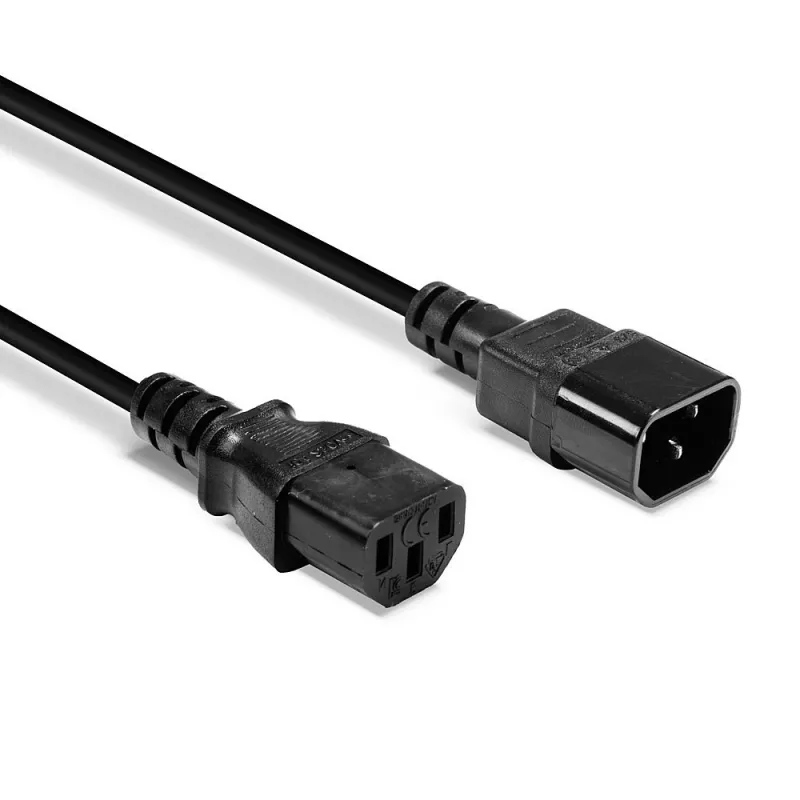 Lindy 0,5 m IEC-Verlängerungskabel, Schwarz