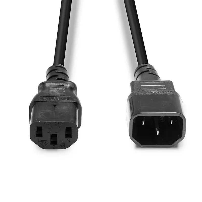 Lindy 0,5 m IEC-Verlängerungskabel, Schwarz