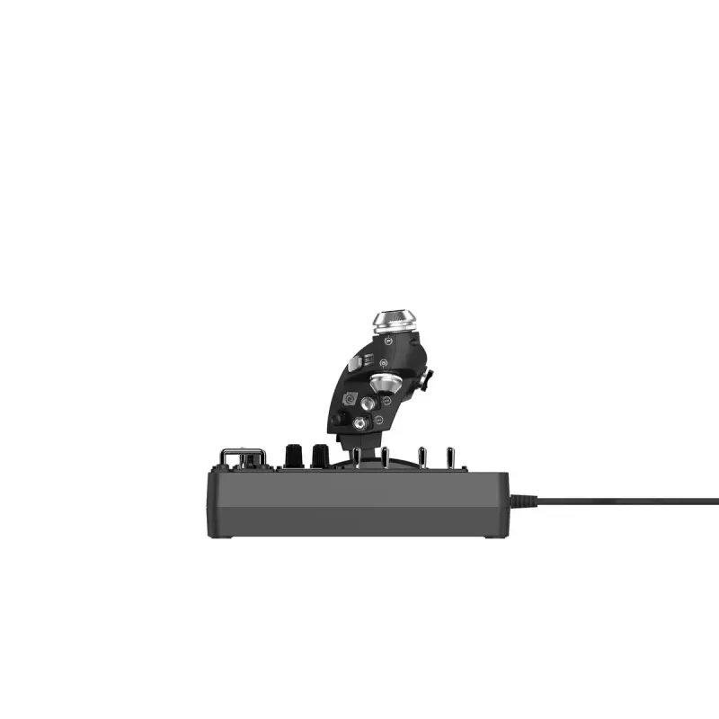 Logitech G X56 H.O.T.A.S. Joystick und Gasregler (Saitek Pro Flight X56 Rhino), kabelgebunden USB, PC, Schwarz