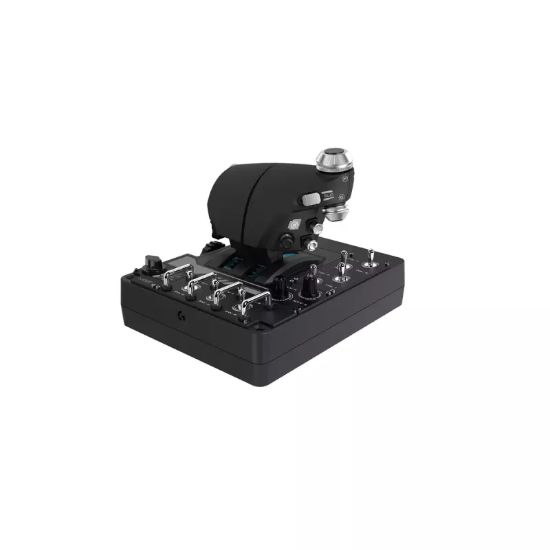 Logitech G X56 H.O.T.A.S. Joystick und Gasregler (Saitek Pro Flight X56 Rhino), kabelgebunden USB, PC, Schwarz