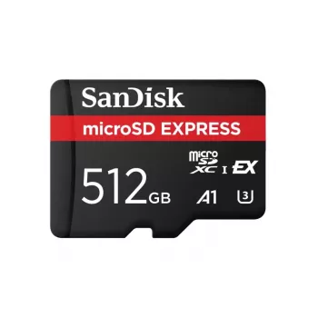 SanDisk Express microSD Speicherkarte, 512 GB, 880 MB/s Lesen, 650 MB/s Schreiben