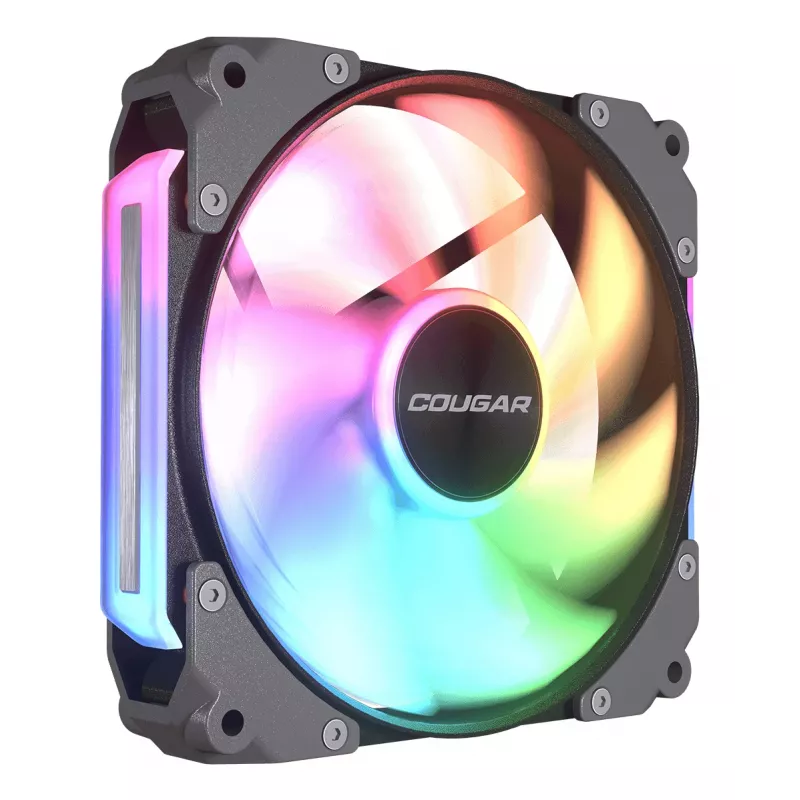 COUGAR Apolar 120 ARGB Reverse Blade Gehäuselüfter CF-ARB12HB-RGB, 120 x 120 x 28 mm, 37,1 dB, Schwarz