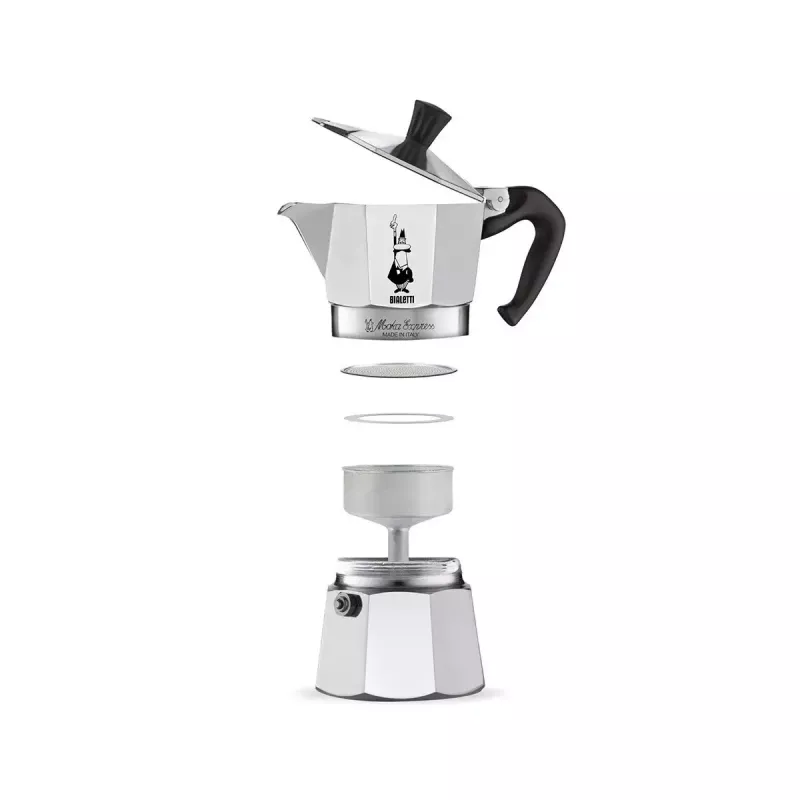 Moka pot BIALETTI Moka Express aluminium 2-cup (100 ml) Schwarz