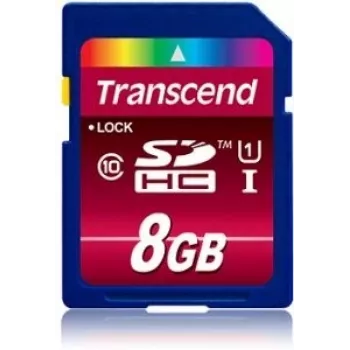 Flash-Speicher Transcend 8GB SDHC Class 10 UHS-I TS8GSDU1