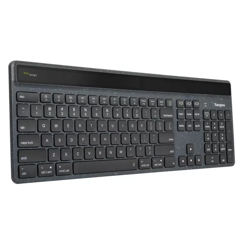 Targus Sustainable Energy Harvesting EcoSmart Tastatur Universal Bluetooth QWERTY Nordisch Schwarz