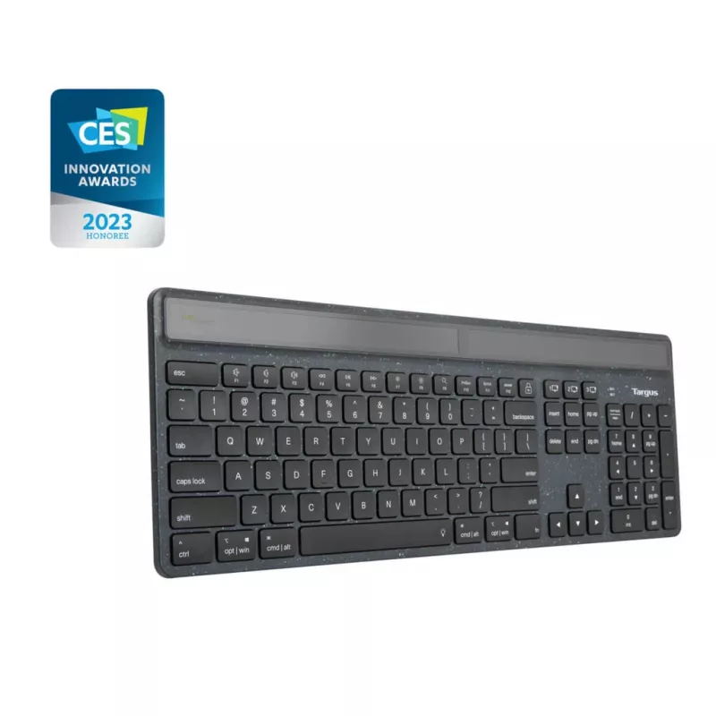Targus Sustainable Energy Harvesting EcoSmart Tastatur Universal Bluetooth QWERTY Nordisch Schwarz