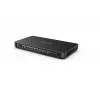 Yealink AVHub 1306011 Audio-/Video-Hub, 6,3 mm / Cinch-Lautsprecheranschluss, 6,3 mm Line-in und Line-out, Schwarz