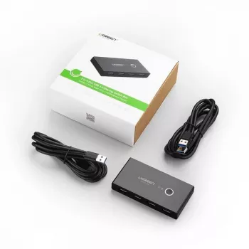 Ugreen 30768 Schnittstellen-Hub USB 3.2 Gen 1 (3.1 Gen 1) Typ-A 5000 Mbit/s Schwarz