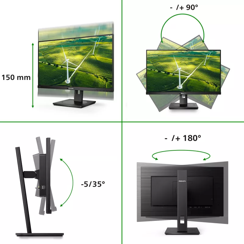 Philips B Line 272B1G/00 Computer Monitor 68,6 cm (27 Zoll) 1920 x 1080 Pixel Full HD LED Schwarz