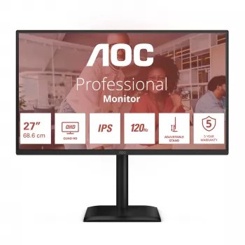 AOC E4 Q27E4U Computer-Monitor 68,6 cm (27 Zoll) 2560 x 1440 Quad HD LED Schwarz