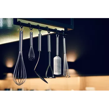 WMF PROFI PLUS Flexi-Schneebesen, Edelstahl, Edelstahl, Edelstahl, Aufhängehaken