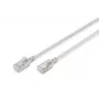 DIGITUS schlank Patchkabel - CAT6A - F-FTP - 50cm - Grau