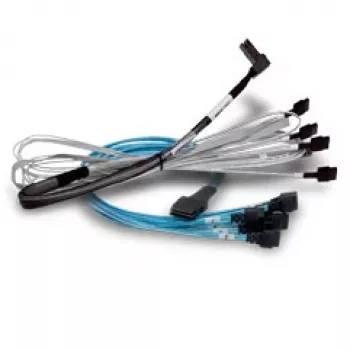 SAS-Kabel Broadcom 05-60002-00, 1 m, x8 SFF-8654 auf 2 x4 SFF-8643