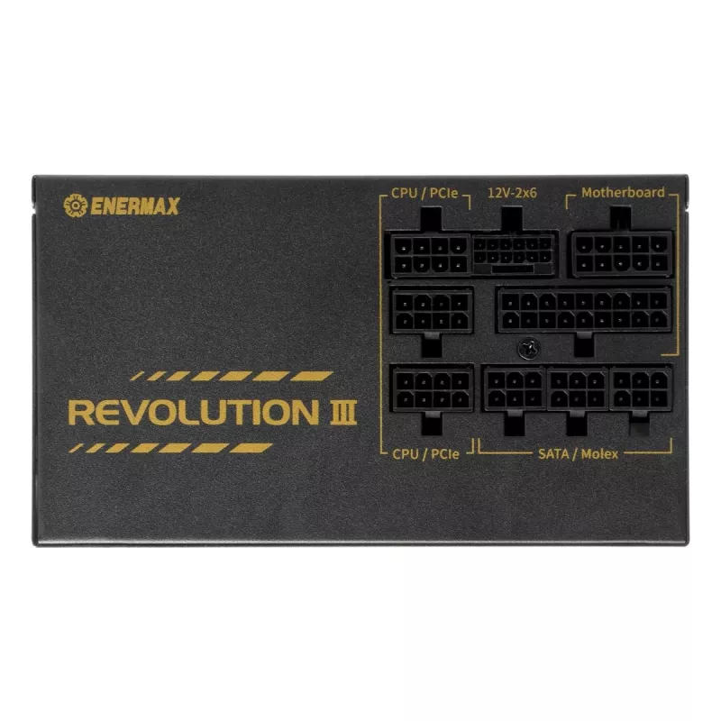 ENERMAX Revolution III ERV850G-AHG-MAC Netzteil 850 W, 80 PLUS Gold, vollmodular, ATX, Schwarz
