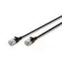 DIGITUS schlank Patchkabel - CAT6A - F-FTP - 1m - Schwarz