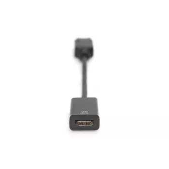 DIGITUS DP - HDMI Kabel 20 cm schwarz DP - HDMI Typ A M/F HDMI 2.0