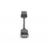 DIGITUS DP - HDMI Kabel 20 cm schwarz DP - HDMI Typ A M/F HDMI 2.0