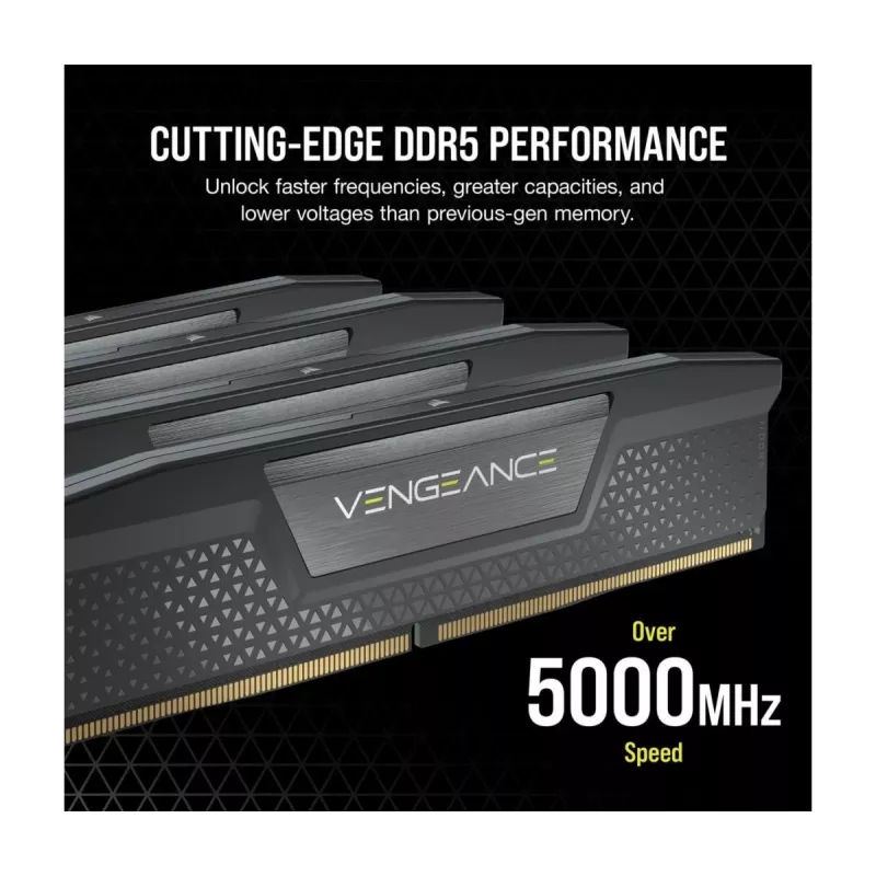 CORSAIR Arbeitsspeicher 64GB - DDR5 (2x32GB) DRAM 5600MT/s CL40 Memory Kit - Black Vengeance