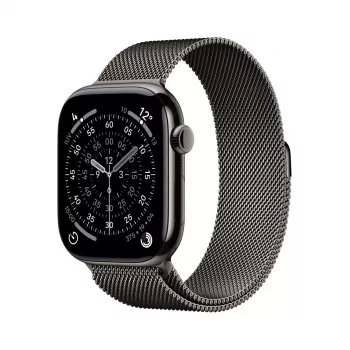 APPLE Watch Series 11 GPS + Cellular 46mm Schiefer Titanium Gehäuse mit Schiefer Milanese Loop S/M