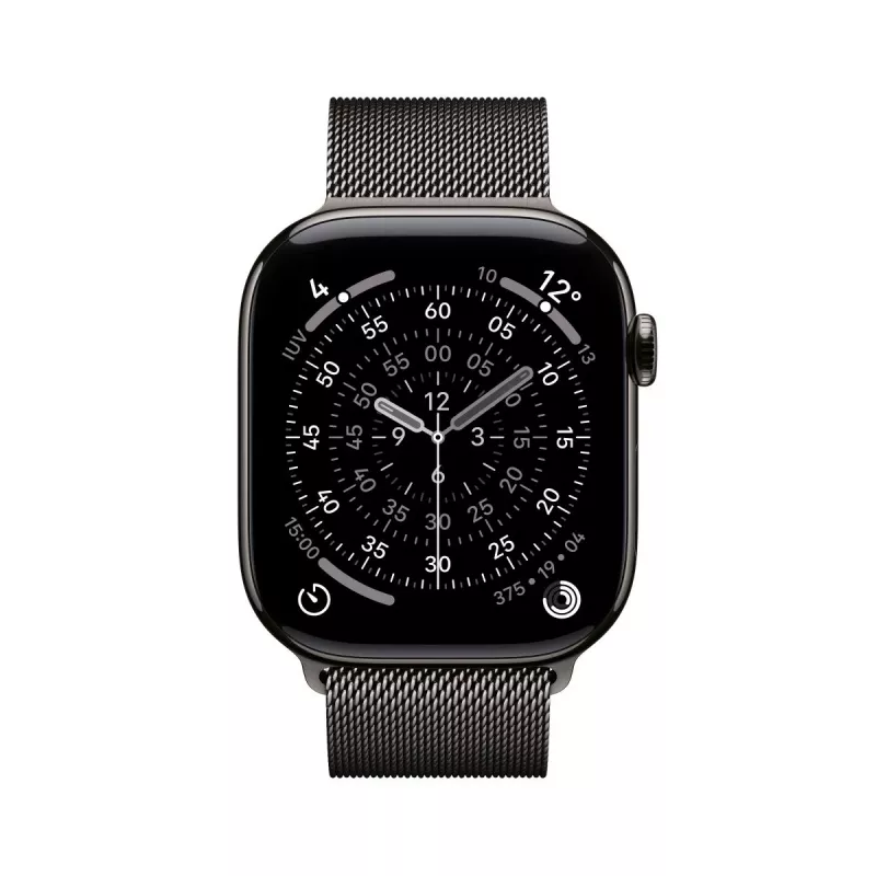 APPLE Watch Series 11 GPS + Cellular 46mm Schiefer Titanium Gehäuse mit Schiefer Milanese Loop S/M