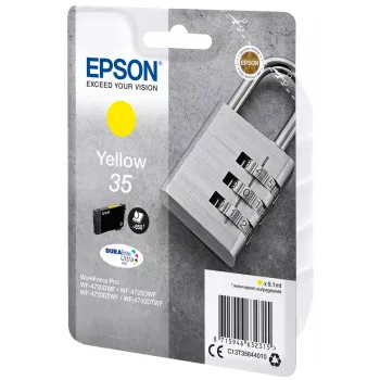 Epson Padlock Einzelpackung Gelb 35 DURABrite Ultra Ink