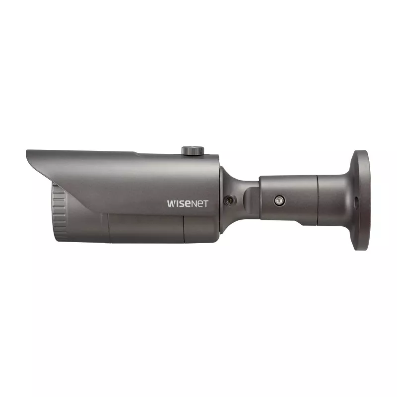Hanwha QNO-7012R IP-Bullet-Kamera, 4 MP, Außenbereich, PoE, IR, IP66, IK10, Grau