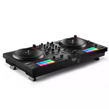 Hercules INPULSE T7 Schwarz DJ-Controller – 3,5 mm/6,35 mm Kopfhörer, USB-Kabel, 652×350×90 mm