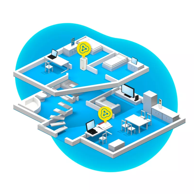 Powerline FRITZ! 1260 1200 Mbit/s Ethernet LAN Wi-Fi Weiß 1 St.