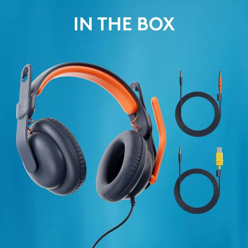 LOGITECH Zone Learn - USB-C - Headset - On Ear - Classic Blue