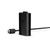 Microsoft Xbox Play & Charge Kit (SXW-00002) wiederaufladbarer Akku mit USB-C-Kabel, Schwarz