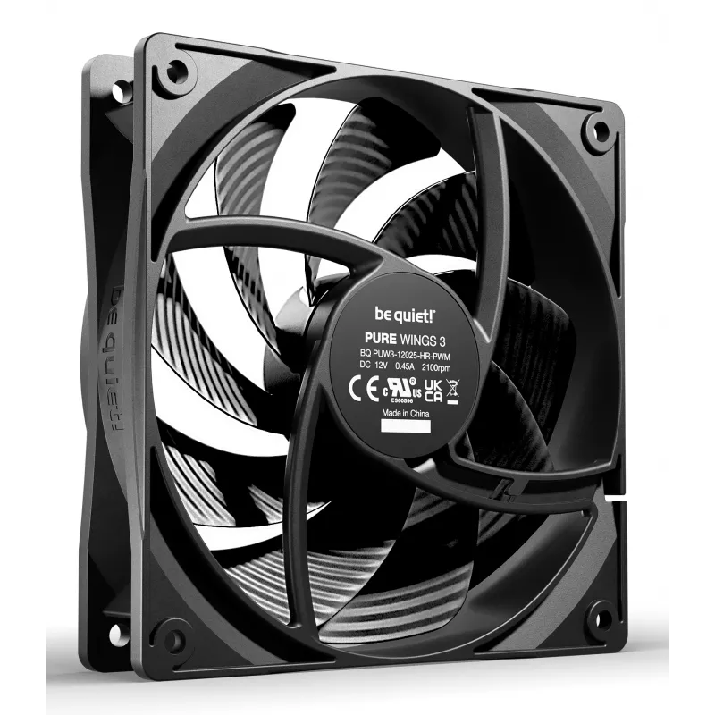 be quiet Pure Wings 3 120mm | PWM high-speed Triple Pack Computergehäuselüfter 12 cm Schwarz 3 St.