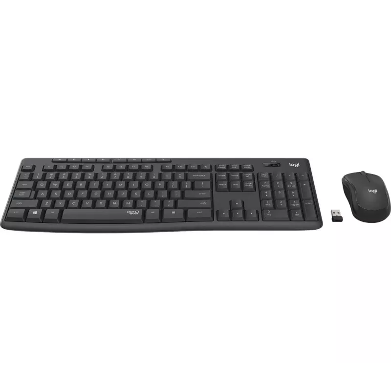 LOGITECH Mk295 Silent Wireless Combo Graphite Azerty Belgisch