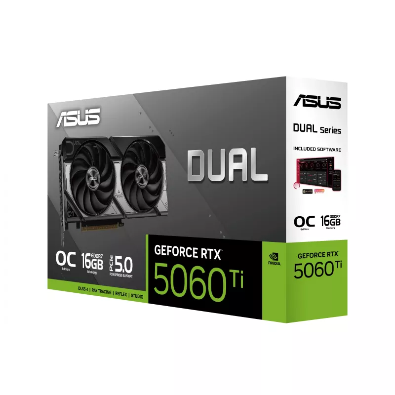 ASUS Dual -RTX5060TI-O16G NVIDIA GeForce RTX 5060 Ti 16 GB GDDR7