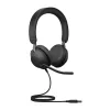 Jabra Evolve2 40 SE UC Stereo Headset, On-Ear, kabelgebunden USB-A, 3 Mikrofone, Schwarz
