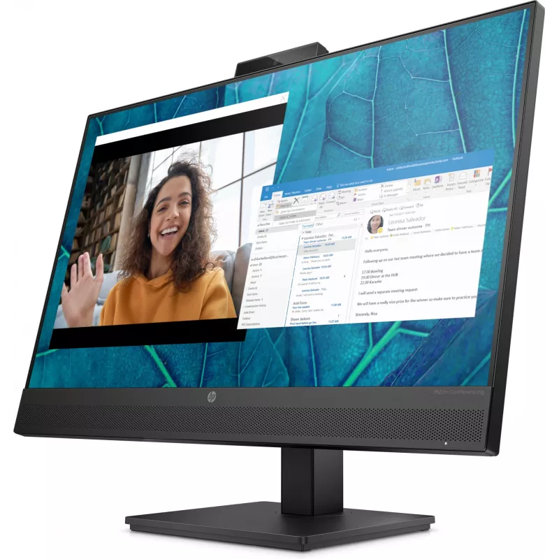 HP M27m Konferenzmonitor 27 Zoll (68,6 cm) Full HD 1920 x 1080 IPS 75 Hz, HDMI, DisplayPort, USB-C, Lautsprecher, Schwarz